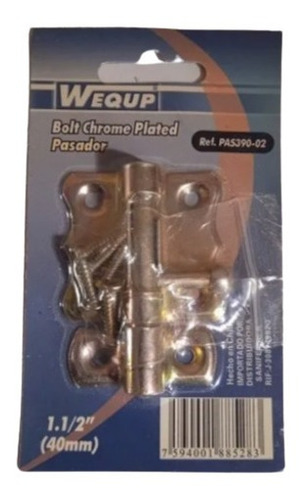 Imagen 1 de 1 de Pasadores 1 1/2 (40 Mm) Marca Wequp