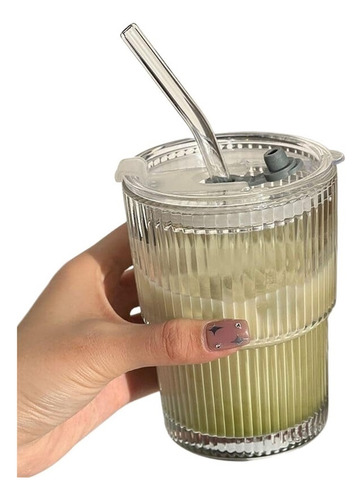 1 Juego De Vasos De Vidrio Con Tapa