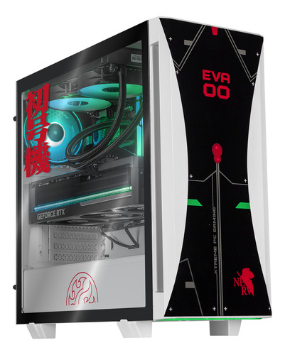 Xtreme Pc Gaming Geforce Rtx 5080 Amd Ryzen 9 9900x 32gb Ddr5 Ssd 2tb Sistema Liquido Wifi Evangelion 00 White