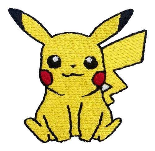 Parche Bordado Pikachu Pokemon Adherible 