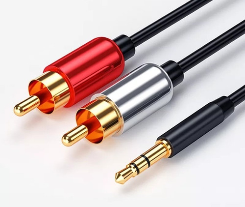 Cable Audio Auxiliar 100cm Plug Jack 3.5 Mm A  Rca Calidad 