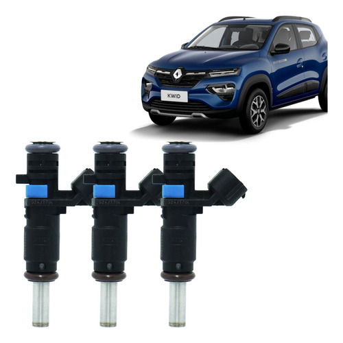 3 Bicos Injetores Kwid Sandero Logan 2016 A 2023 166003188r