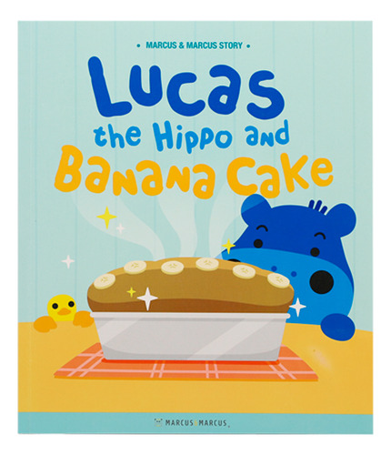 Livro - Lucas The Hippo And Banana Cake Multicolorido