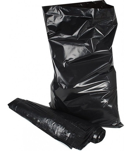 Bolsa Basura Polietileno Negra 60 X 90 Cal 300