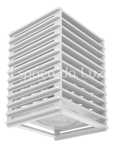Plafon Spot Led Sobrepor Box Quadrado Par20 Mdf Led Brinde Cor Branco Cor Da Luz 2700k (branco Quente)