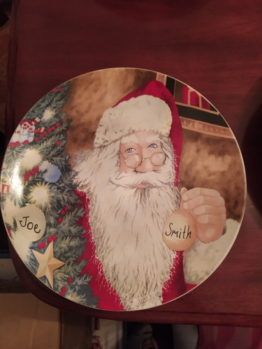 Platos Navideños Ceramica Grandes Y Medianos, Muy Hermosos (Usado)