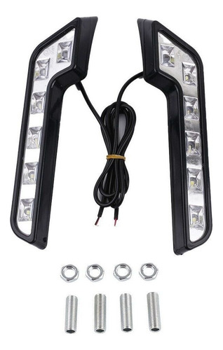 Luz Antiniebla Led Forma L Izquierda+derecha 12v 6000-6500k