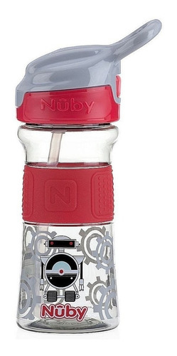 Vaso Flip It Thirsty Reflex Banda Nuby Rojo