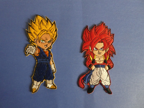 Parche Bordado Dragon Ball  , Pack 2 Unidades . Nuevo