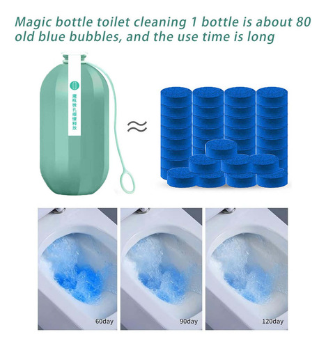 Cleaner Urine Scale Fresh Blue Bubble Toilet Bowl Toilet Box