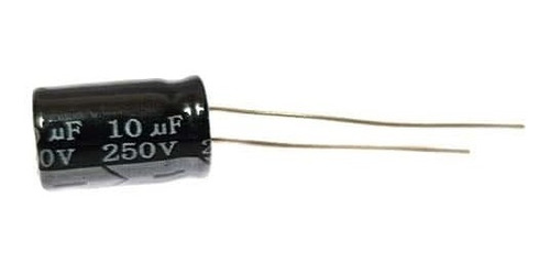 10 Pzas Capacitor Electrolítico 250v 10uf