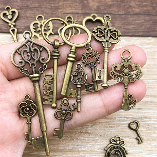 Dije De Llave Estilo Vintage Para Manualidades Diy