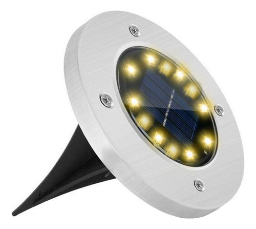 Luces Exteriores Con 12 Led, Luces De Suelo Esmeriladas Para