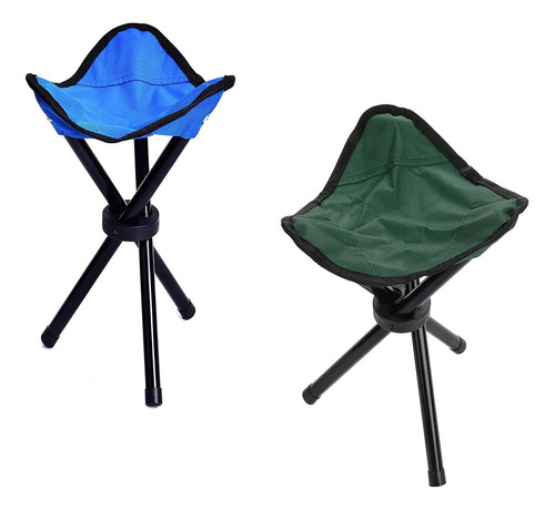 Taburete Plegable Para Acampar, Taburete De Tres Patas