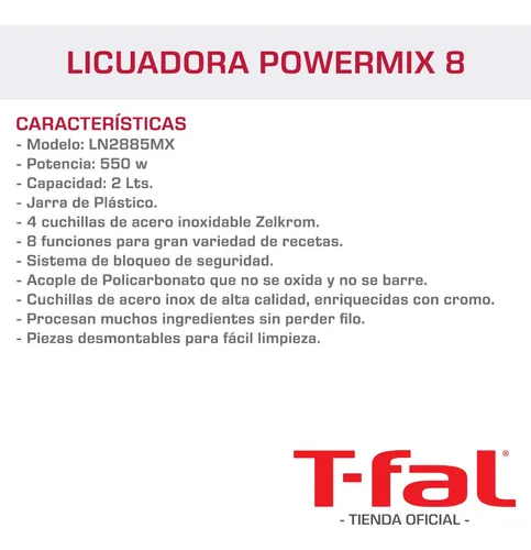 T fal power online mix 8 funciones