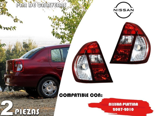 Par De Calaveras Nissan Platina 2007-2010