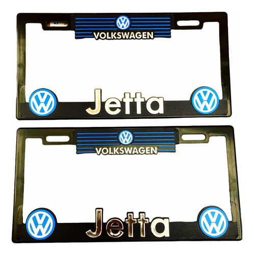 Par (2) Portaplacas Vw Jetta A2 A3 A4 Clásico Bicentenario