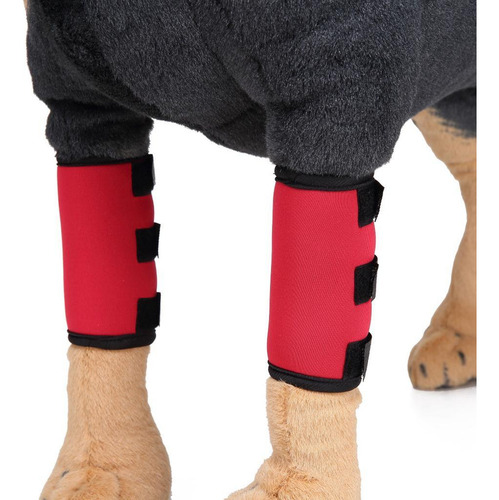 2x Para Proteger De Pierna De Perro Gato Accesorios Rojo S