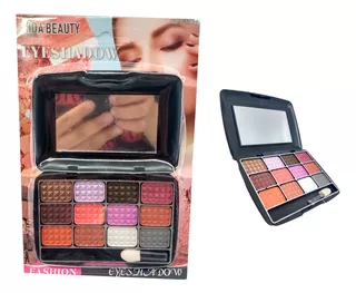 Estuche Con 12 Sombras Brillosas Para Ojos Marca Aidabeauty