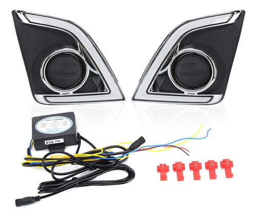 Accesorios Para Coche, 1 Par De Led De 12 V, De Dos Colores,