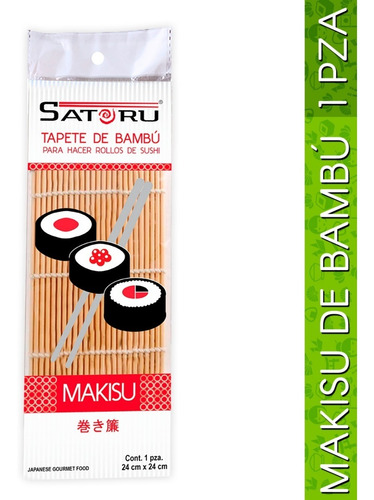 Makisu, Tapete Para Hacer Sushi 1 Pieza (24x24cm)