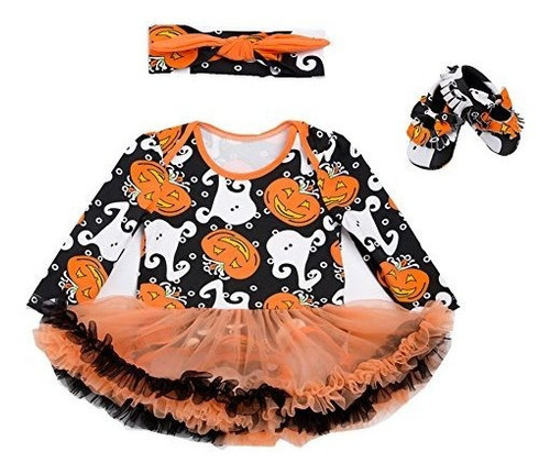 Beide Baby Girls Halloween Outfits Tutu Pumpkin B074jb1y711