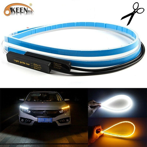 Tira Led 60cm Drl Pestañana Ojo De Angel Para Faro Tuning