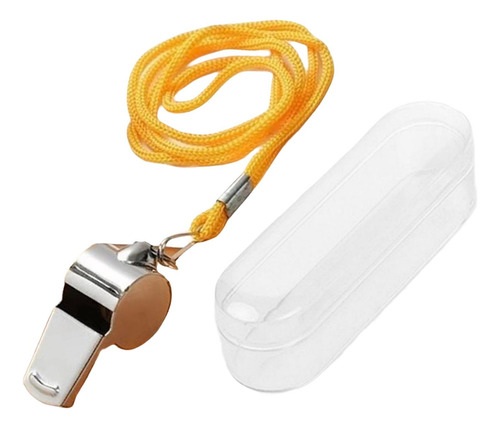 Silbatos Deportivos De Acero Inoxidable Con Cordón, Silbato