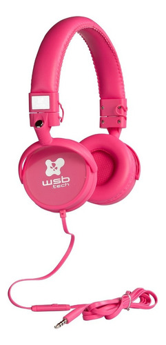 Auriculares Wsb Tech Wsb-098  Rosados Color Rosa