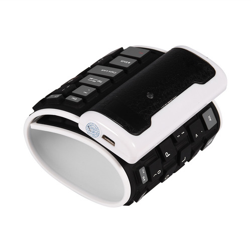 Portátil Roll Up Silicone Bluetooth Teclado Dobrável Fr Ios