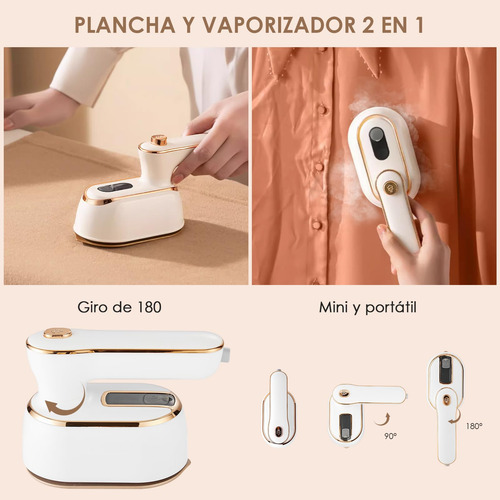 Plancha De Vapor Para Ropa De Viaje Mini, Plancha De Vapor