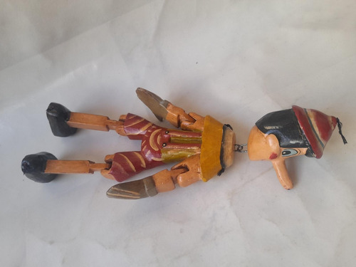 Boneco Pinochio Marionete - Madeira - Precisa Colocar Cordas (Usado)