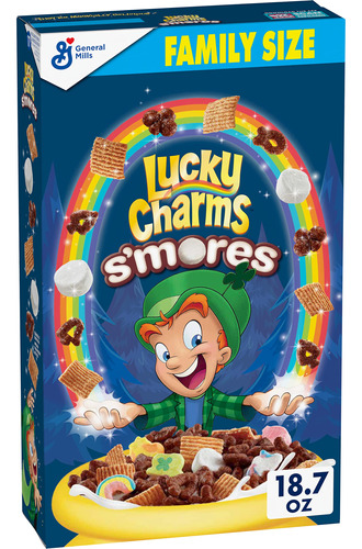 Lucky Charms Smores - Cereal Para Desayuno Con Malvaviscos,