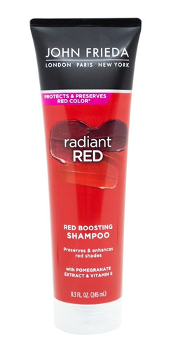 John Frieda Radiant Red Boosting Shampoo Potenciador Rojos