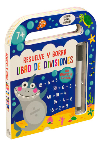 Libro Infantil: Resuelve Y Borra - Libro De Divisiones