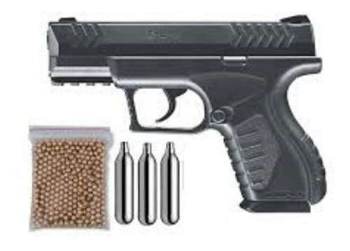 Pistola Umarex Xbg Co2 4.5 Mm + Chumbos + Garrafas