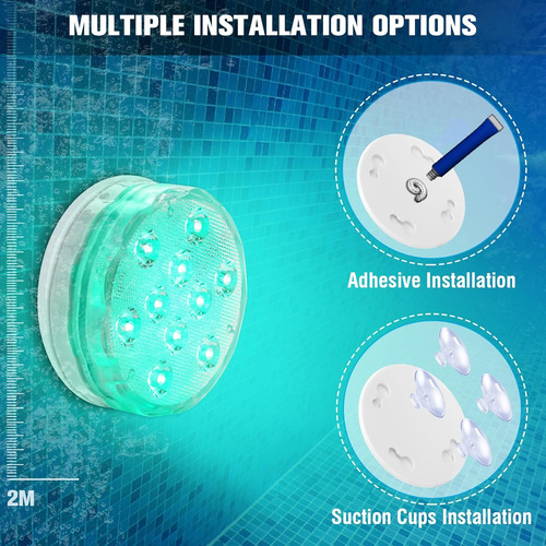 Luces Led Sumergibles Magnéticas Recargables - 3.3? ...