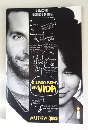 Livro O Lado Bom Da Vida Matthew Quick Capa Jennifer Lawrence Bradley Cooper
