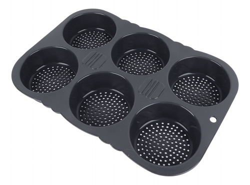 Molde Para Pan De Hamburguesa Con 6 Cavidades, Plegable Y Re