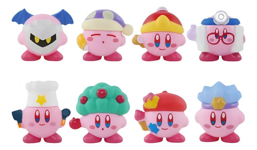 8 Figuras Kirby Amazing Mirror Maze Colección Juguete Gamer