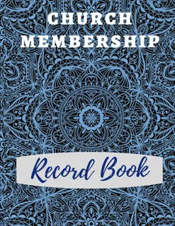 Libro Church Membership Record-inglés