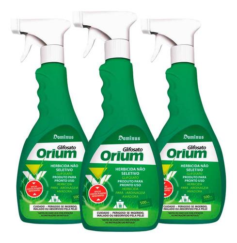 3x Herbicida Jardinagem Amadora 500ml Fácil Aplicação