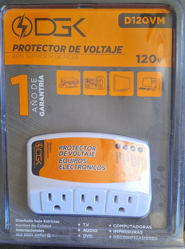 Protector Para Equipos Electrónicos Corriente 110 Voltios