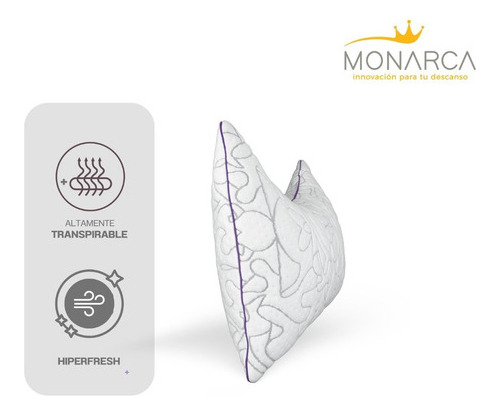 Almohada Ajustable Good Night® Sleep Foam Con Memory Pills Blanco Moon