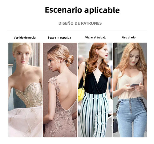 Bra Brasier Strapless Push Ups Invisible Sin Tirante, 2 Uds