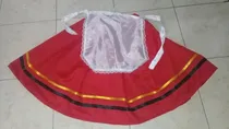 Comprar Pollera Rojo Cinta Raso Amarillo Negro De 50 Cms C\u002Fdelantal 