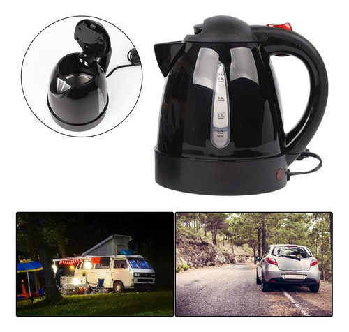 Hervidor Eléctrico Para Coche De 1000 Ml, 12 V/24 V