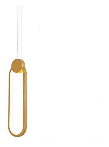 . Lámpara Colgante Led Ovalada Moderna For Baño