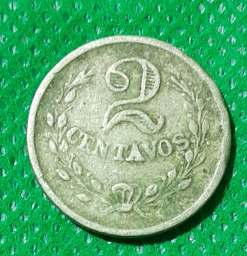 Moneda De 2 Centavo Lazareto Año 1921, Regular Estado 