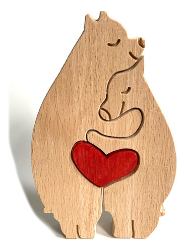 B14 - Figuras De Madera Con Forma De Corazón Con Forma De An
